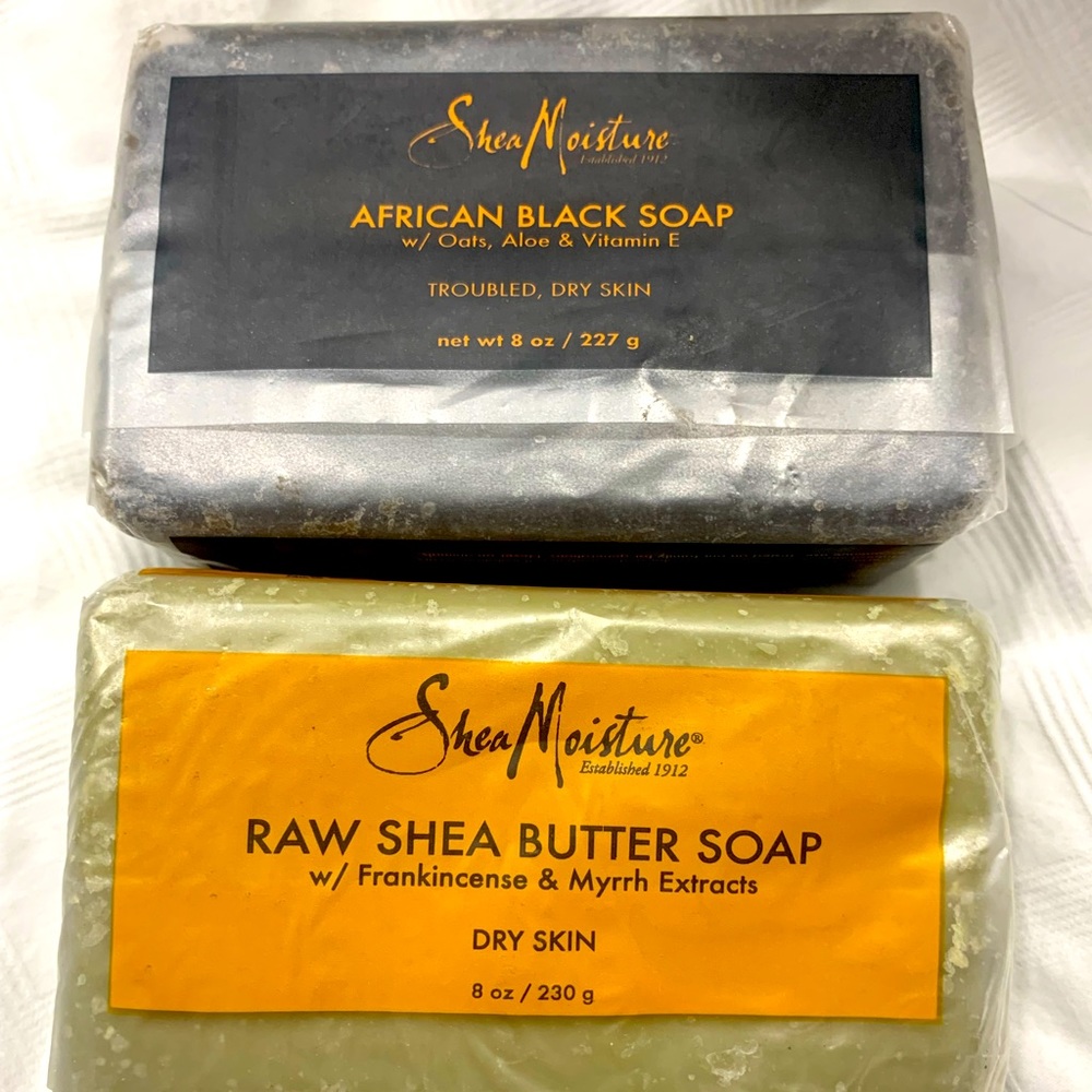 Two Shea moisture bar soaps